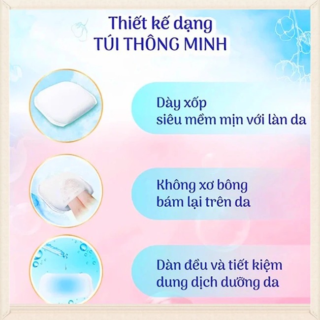 Hộp 66 Miếng Bông Tẩy Trang Với Sợi Bông Cao Cấp Silcot Premium