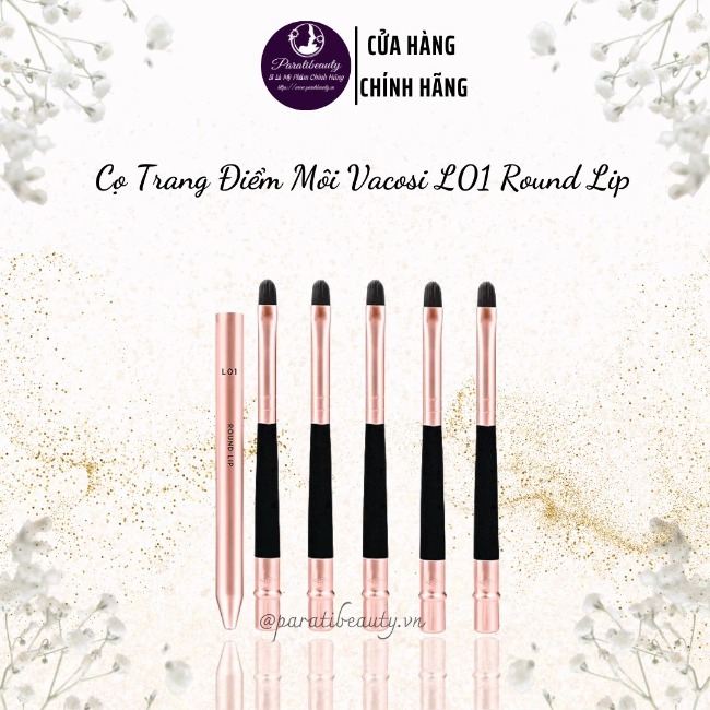 Cọ Trang Điểm Môi Vacosi L01 Round Lip Hàn Quốc