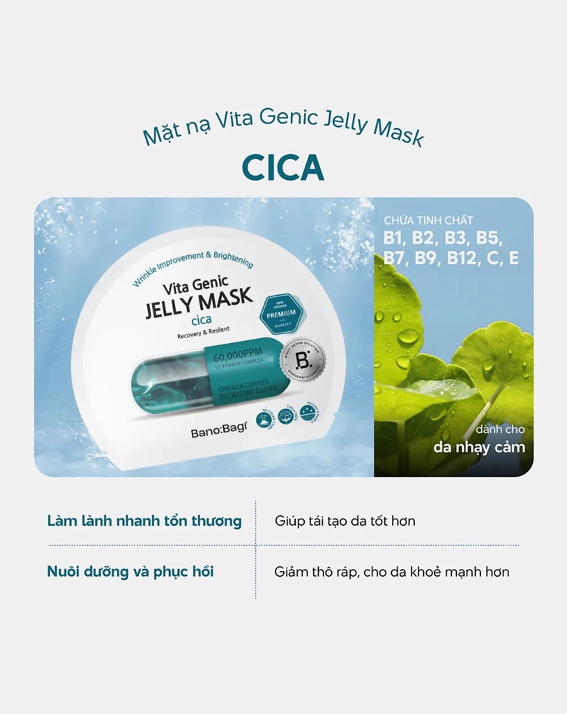 Mặt Nạ Dưỡng Da BANOBAGI Vita Genic Jelly Mask 30g