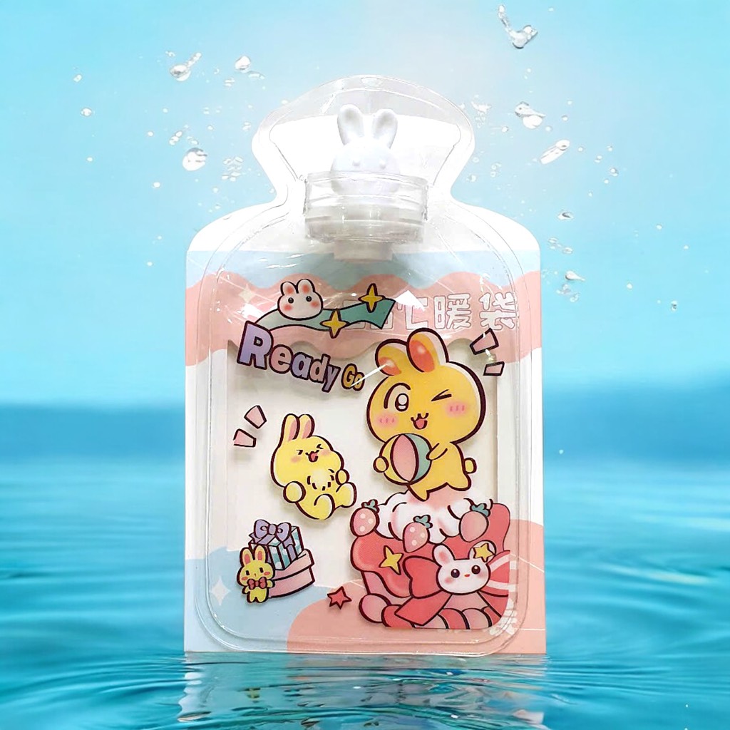 Túi chườm nóng, lạnh trong suốt họa tiết hoạt hình  18,5*11,3cm