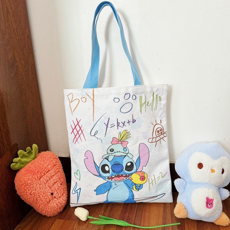 Túi vải tote Stich 40x34cm (dây 25cmx2)