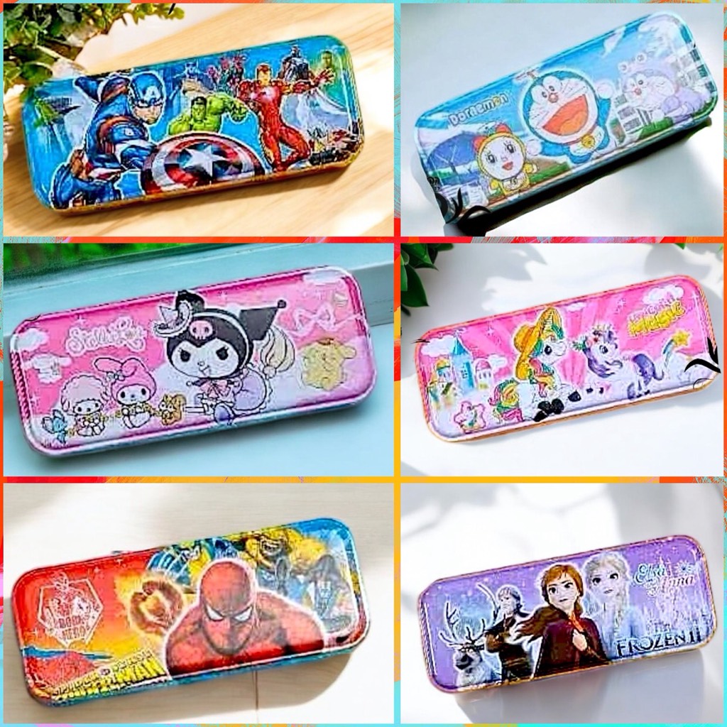 19.Hộp đựng bút sắt nhiều hình dễ thương B-651