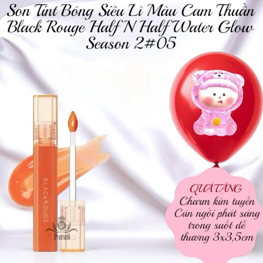 Son Tint Bóng Siêu Lì Có Màu Son Black Rouge Half N Half Water Glow - Season 2