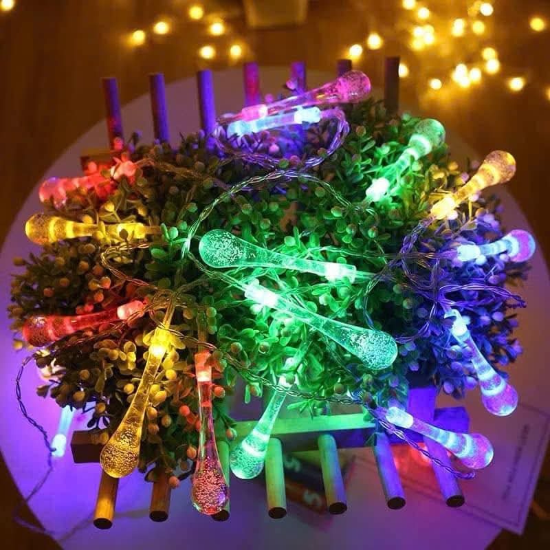 TST Dây đèn led hình giọt nước nhiều màu