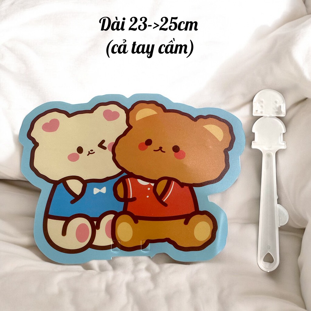 Quạt nhựa tự ráp cầm tay hoạt kê hình
