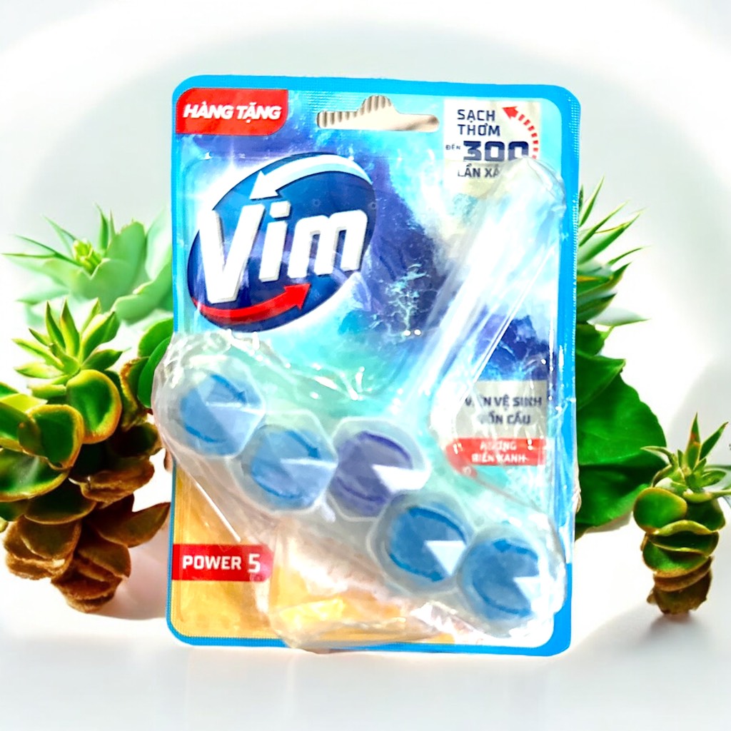 B8.12 Viên tẩy sạch khuẩn bồn cầu hương chanh thơm mát Vim power G