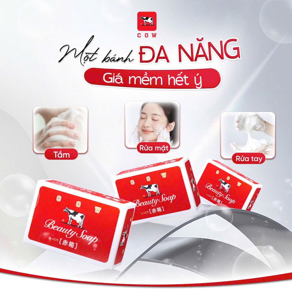Xà Phòng Tắm Sữa Bò Cow Kyoshinsha Beauty Soap 90gr G