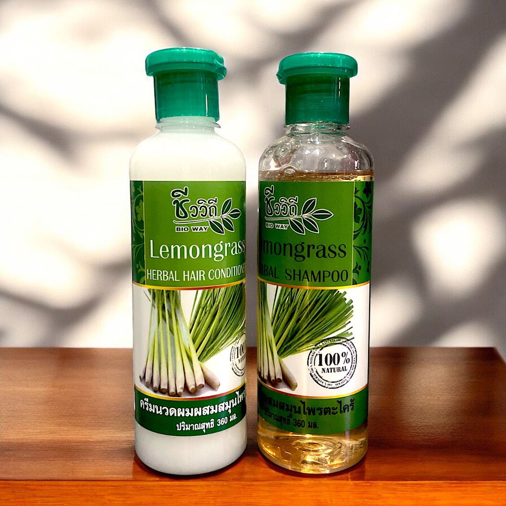 Dầu gội xả Lemongrass Bio way kích mọc tóc, chống rụng
