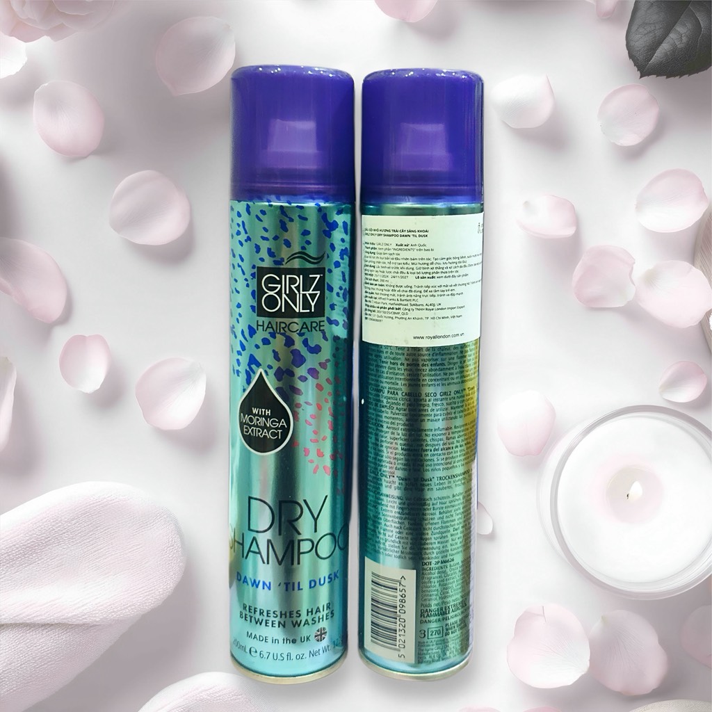 B3. Dầu Gội Khô Girlz Only Dry Shampoo 200ml