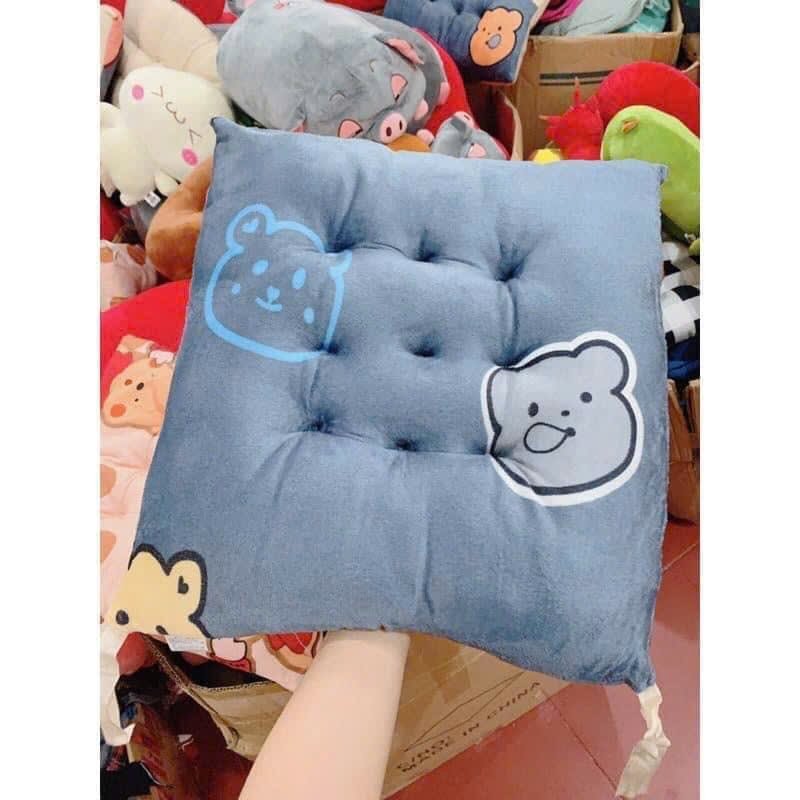 Đệm ngồi bệt hình vuông hoạt tiết mới 40x40cm