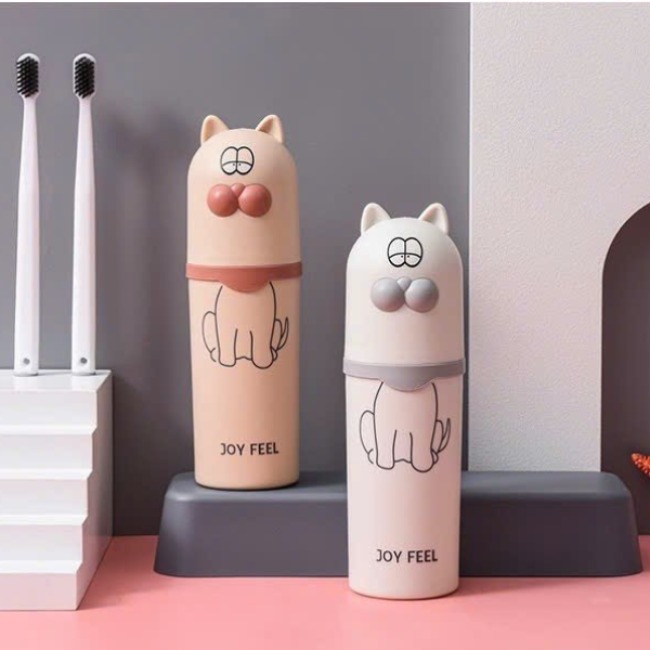 CT2. Hộp đựng bàn chải, kem đánh răng hình mèo 20*5,5cm