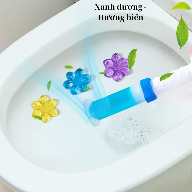 Gel khử mùi diệt khuẩn bồn cầu dạng thạch hình hoa