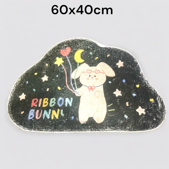 Thảm lau chân họa tiết lông cừu 60x40cm