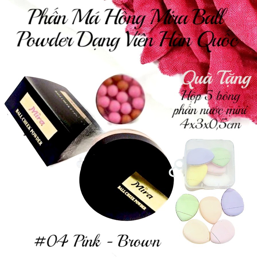 Phấn Má Hồng Mira Ball Powder Dạng Viên Hàn Quốc