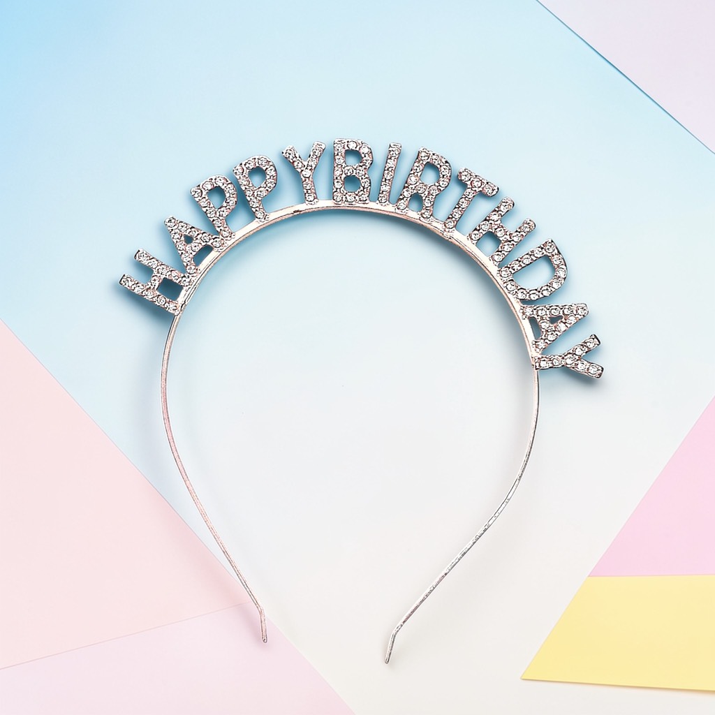 Bờm tóc hình chữ Happy birthday