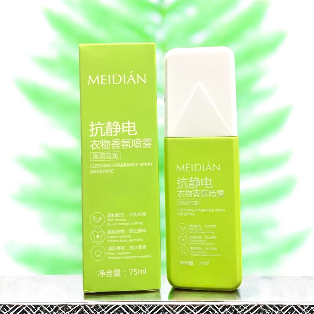 Xịt thơm quần áo khử mùi, kháng khuẩn lâu dài Meidian 75ml