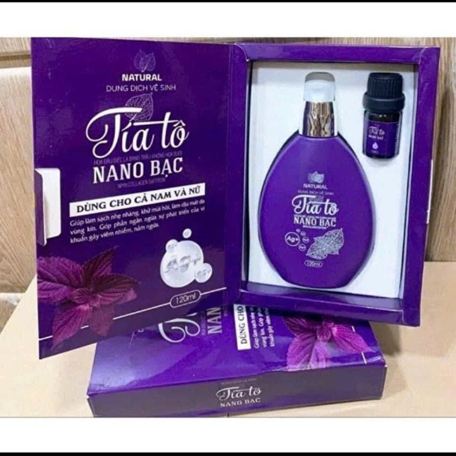 Dung dịch vệ sinh Tía Tô dùng cho Nam và Nữ (tặng kèm nước hoa)120ml