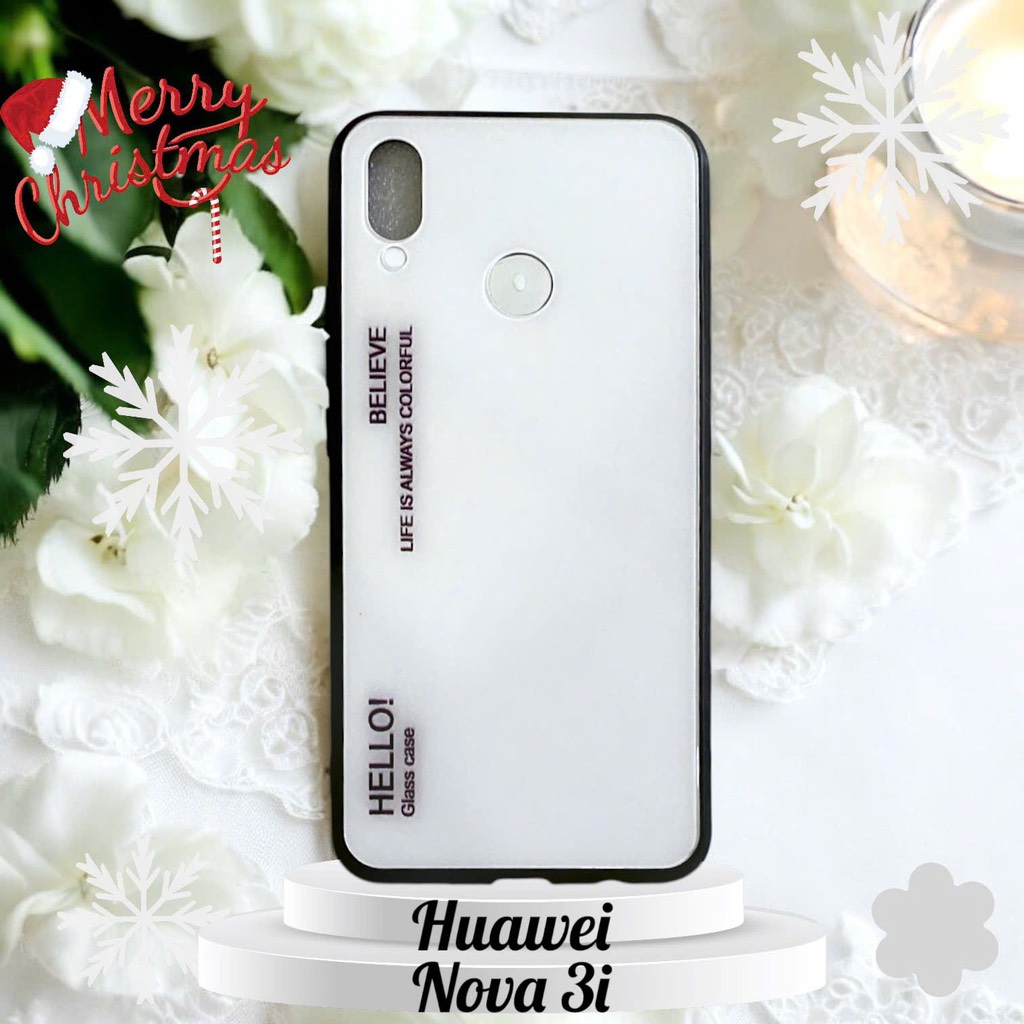 Ốp lưng điện thoại kính cho Huawei Nova3i