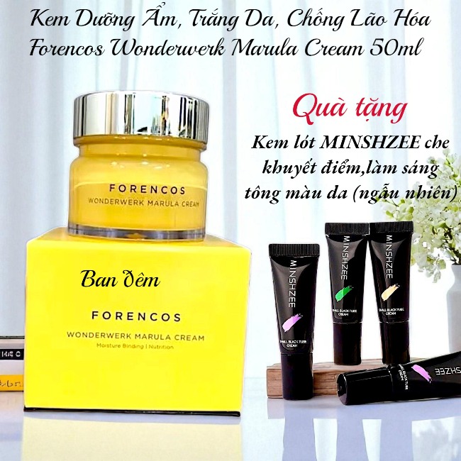 Kem Dưỡng Ẩm, Trắng Da, Chống Lão Hóa Ban Đêm Forencos Wonderwerk Marula Cream 50ml