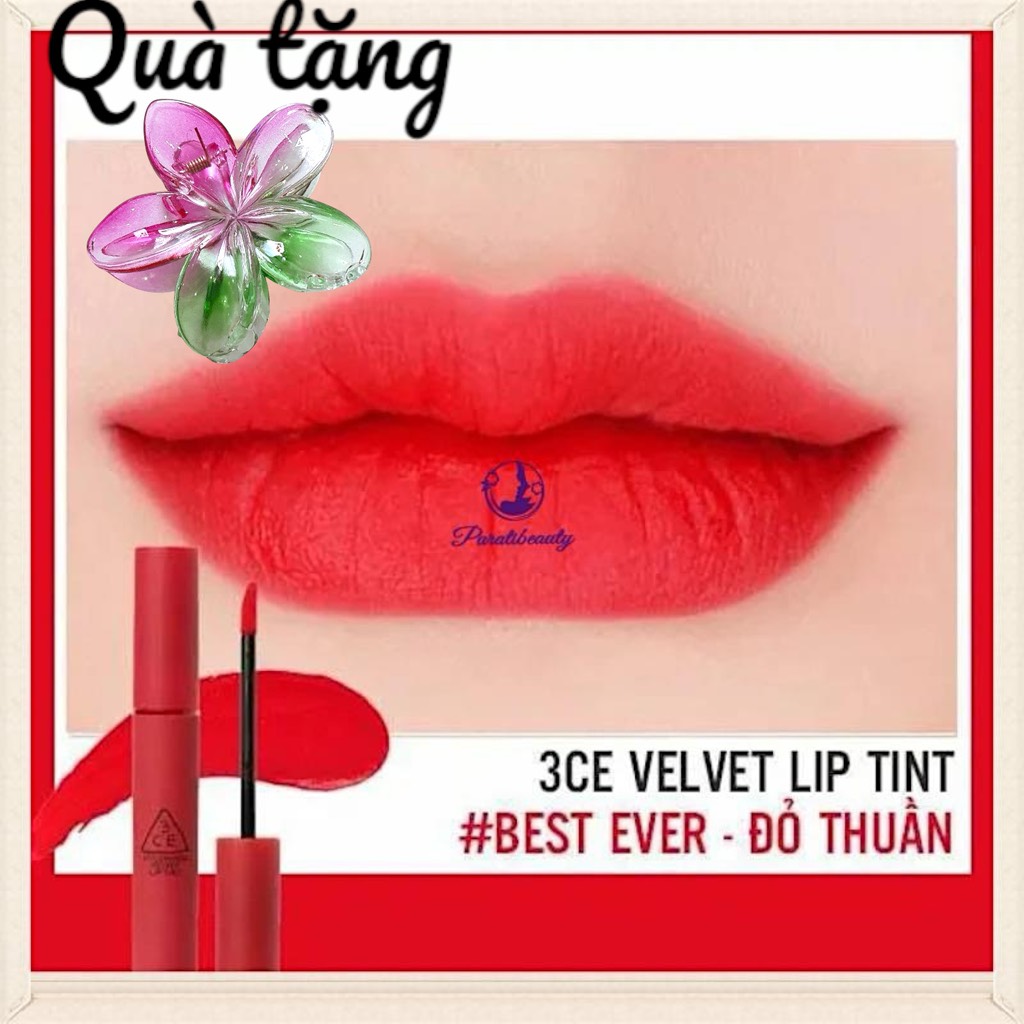 16.3 Son Kem Lì, Lên Màu Chuẩn 3CE Velvet Lip Tint 4g