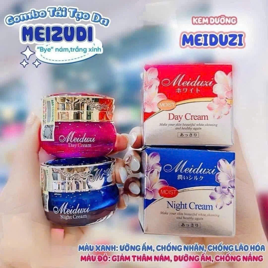 Kem Dưỡng Ngừa Nám, Trắng Da Meiduzi Ngày, Đêm Nhật Bản 20g