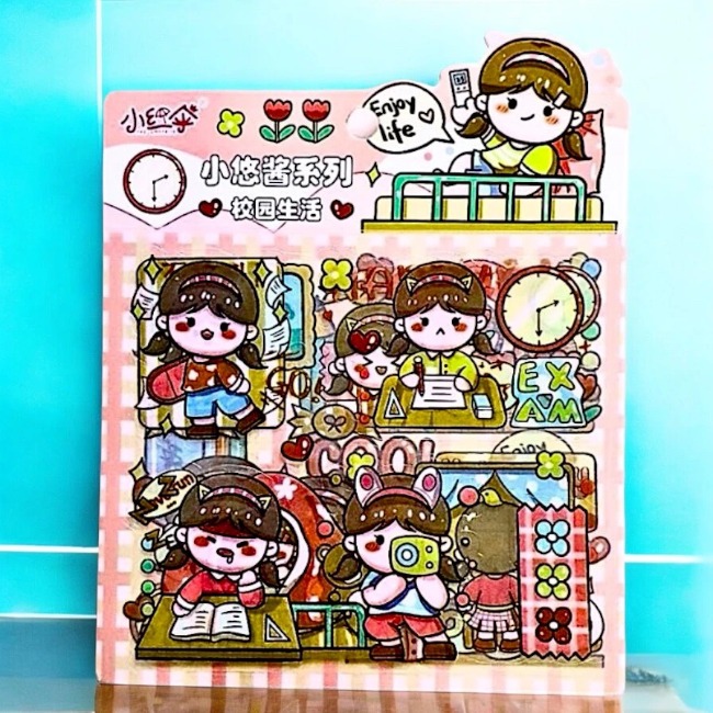 Sét 5 tấm sticker siêu cute Nội Địa Trung