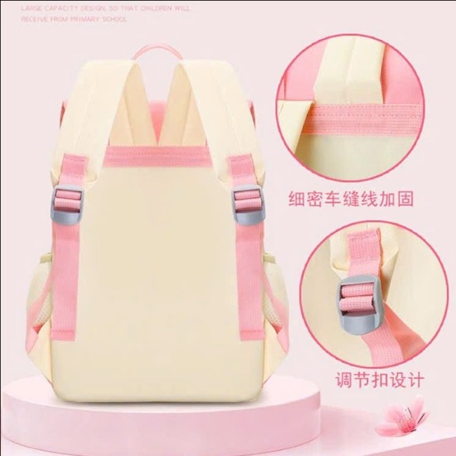 19.14.Balo học sinh phối màu 38*27*13Cm (Shop tặng kèm Pin)