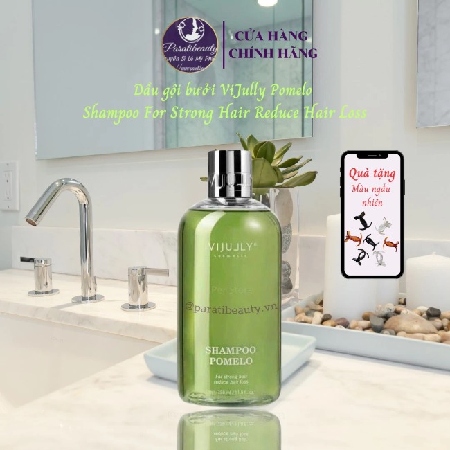 Dầu Gội Bưởi Vijully Pomelo Shampoo Làm Mượt Và Giảm Rụng Tóc 350ml