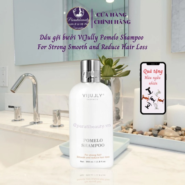 Dầu Gội Bưởi Vijully Pomelo Shampoo Làm Mượt Và Giảm Rụng Tóc 350ml