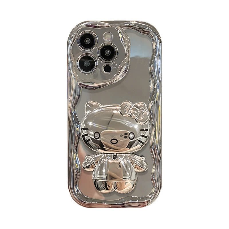 14.1 Giá đỡ ốp lưng điện thoại di động có thể gập-Hello kitty