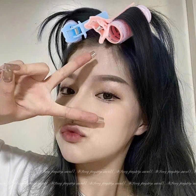 Kẹp phồng tóc tự dính màu pastel xinh xắn dễ thương (ngẫu nhiên)-1 cái