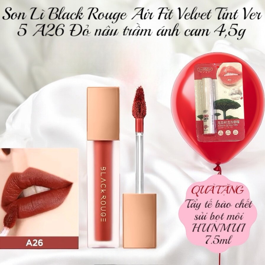 Son Lì Black Rouge Air Fit Velvet Tint Ver 5 4,5g