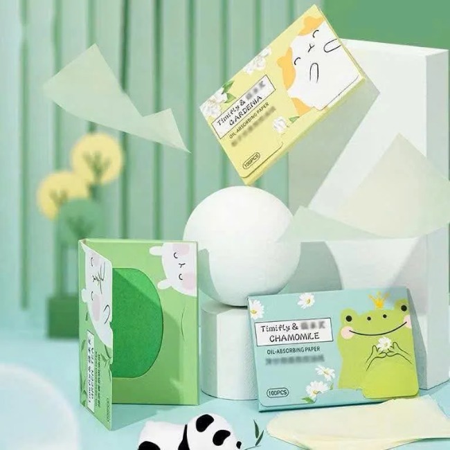 Bịch 100 tờ giấy thấm dầu nhiều mùi hương (6x9cm)x100 tờ