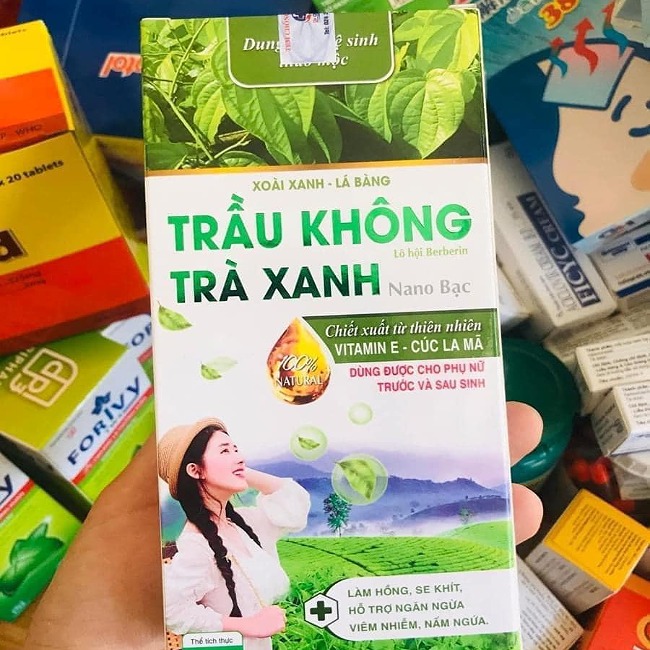 Dung dịch vệ sinh trầu không trà xanh 150ml