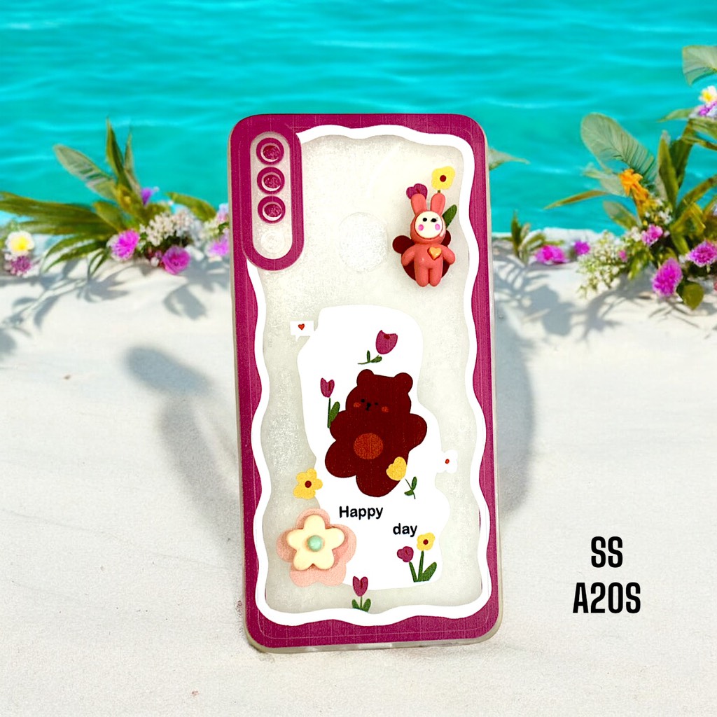 Ốp Lưng Điện Thoại HAAPY DAY Gấu, Thỏ Lạc Giữa Rừng Hoa Siêu Hot