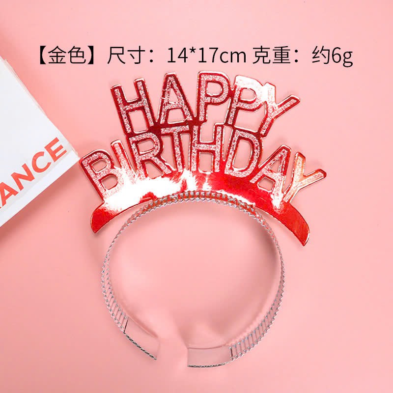 Băng đô Happy birthday trang trí sinh nhật 14/17cm