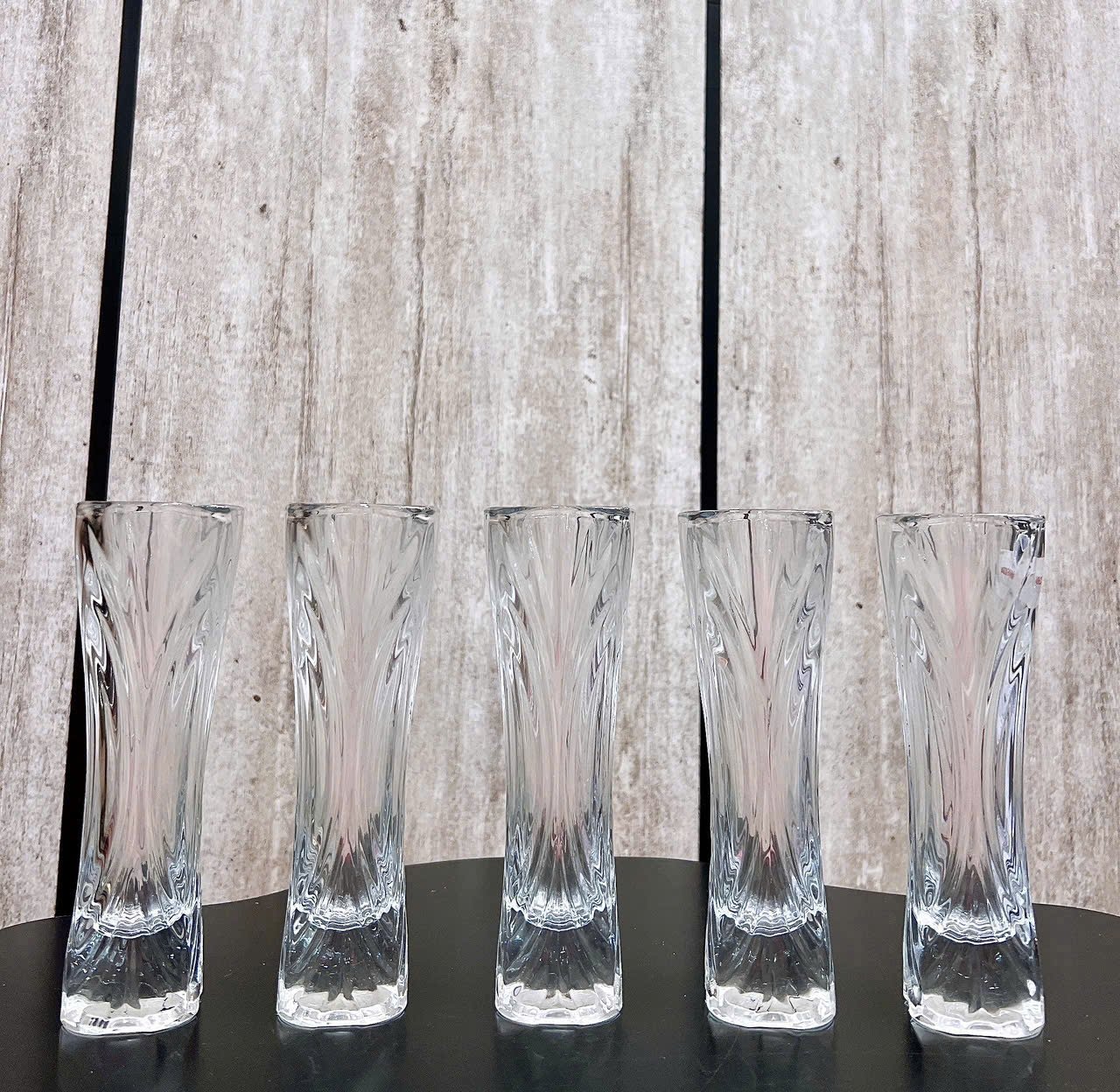 Bình/Lọ Hoa Thủy Tinh Trong Suốt 17cm