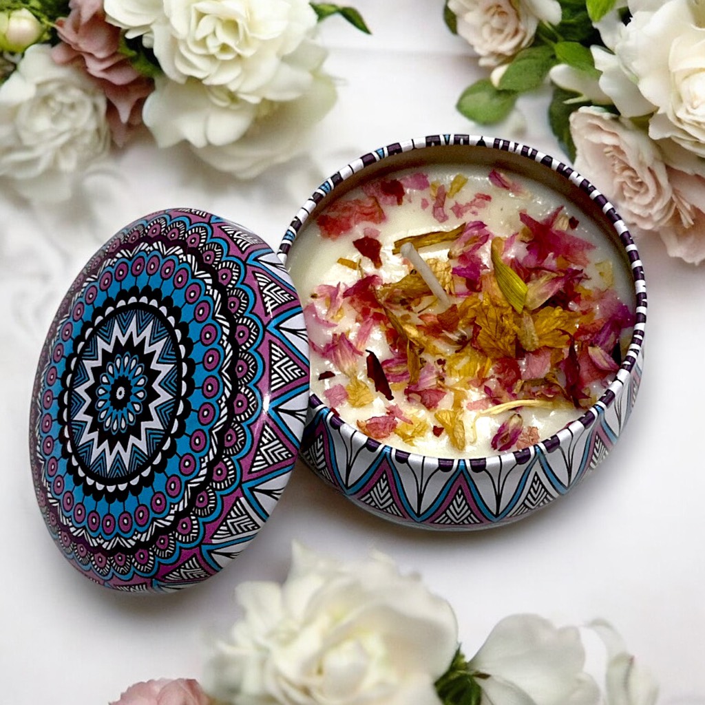 13.8 Lọ nến thơm hoa khô thiên nhiên