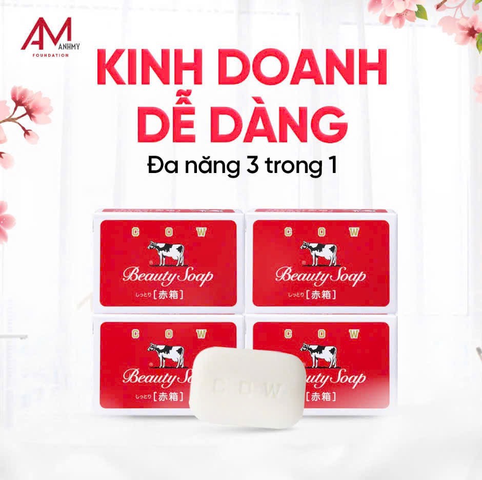 Xà Phòng Tắm Sữa Bò Cow Kyoshinsha Beauty Soap 90gr G