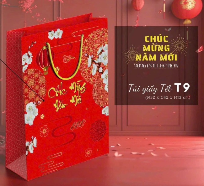 Túi giấy đựng quà cao cấp 32x42x13cm