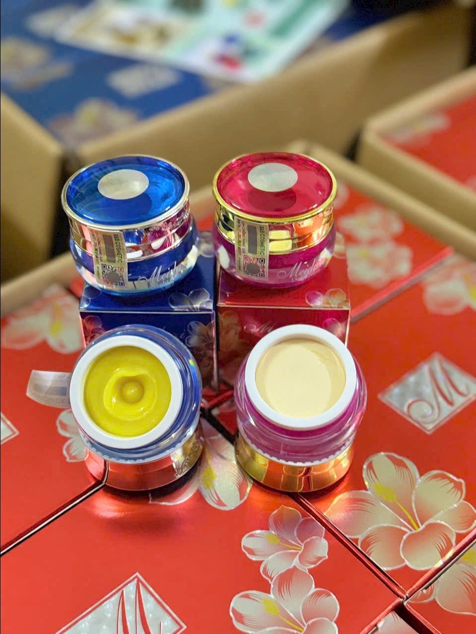 Kem Dưỡng Ngừa Nám, Trắng Da Meiduzi Ngày, Đêm Nhật Bản 20g