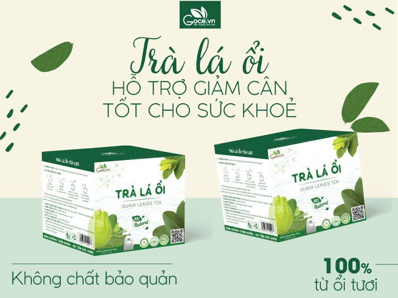 Hộp 30 gói trà lá ổi túi lọc My Chi 90g (30x3g)