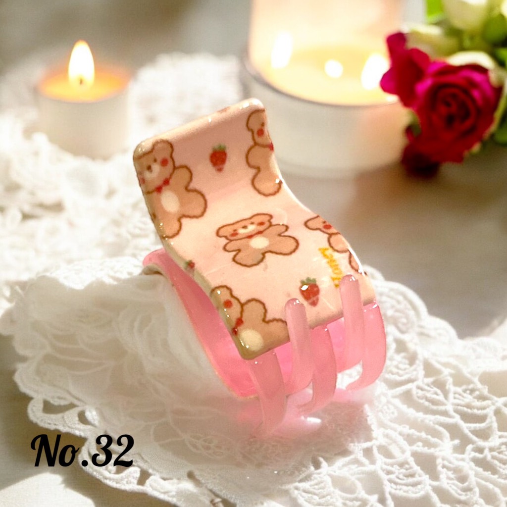 T1.Kẹp Càng Cua 5 Răng Cao Cấp Nhiều Họa Tiết Dễ Thương