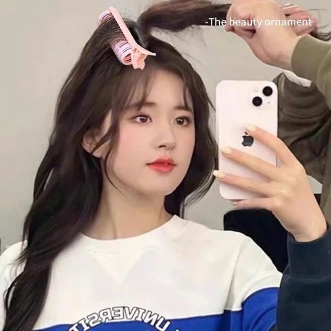 Kẹp phồng tóc tự dính màu pastel xinh xắn dễ thương (ngẫu nhiên)-1 cái