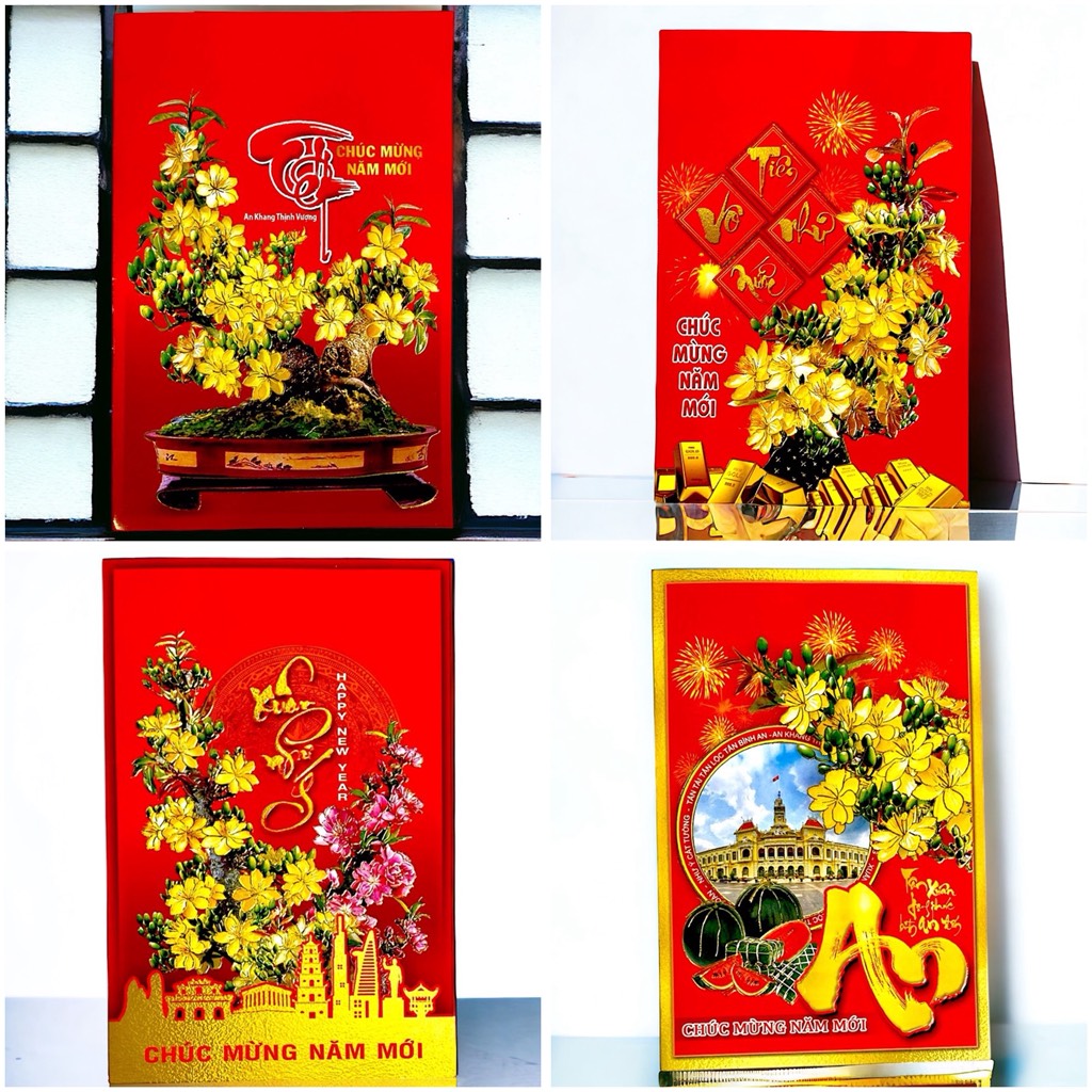 Thiệp chúc mừng năm mới 12,5x19cm