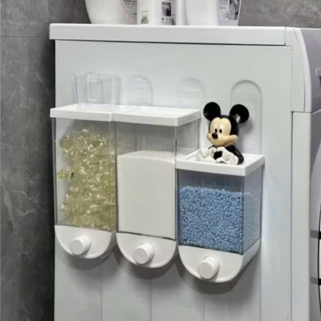 Hộp đựng hạt ngũ cốc gắn tường có nút ấn tự động nhả 1000ml