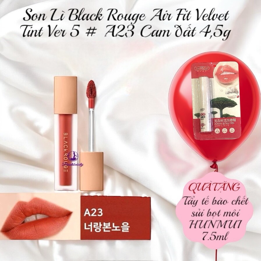 Son Lì Black Rouge Air Fit Velvet Tint Ver 5 4,5g