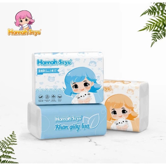 Khăn giấy lụa Hannad-Seyo (240 tờ /4 lớp)