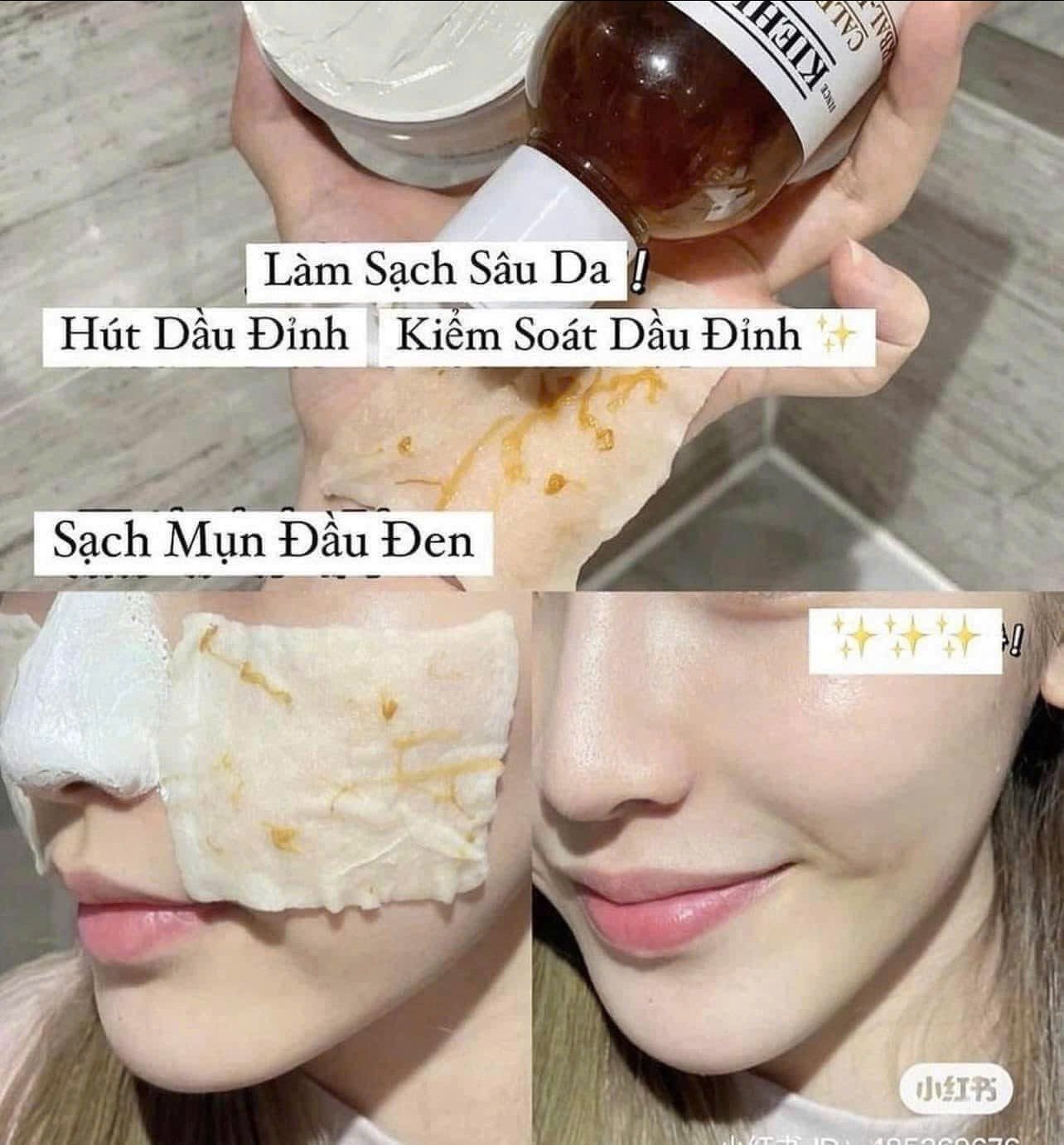 Nước Hoa Hồng, Hoa Cúc Kiểm Soát  Dầu, Cân Bằng pH Kiehl's Calendula Herbal Extract Toner Alcohol Free40ml