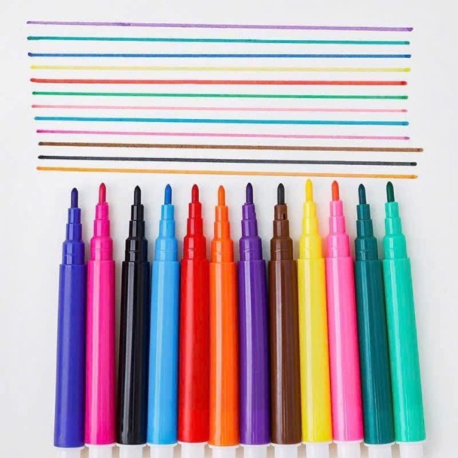 Túi trong 12 bút dạ tô màu mini 8,5cm